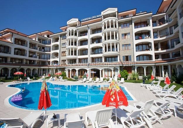 6854 2-к квартира в к-се «Chateau Del Mar», Солнечный Берег, Болгария!