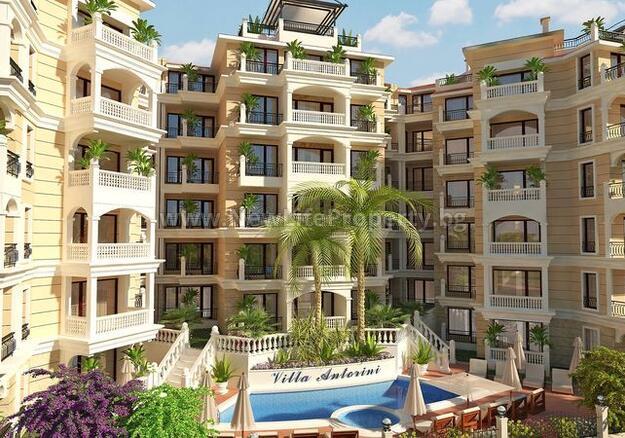 6866 2-к квартира с видом на море в к-се «Villa Antorini», Святой Влас, Болгария.