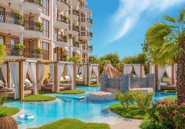 6952 2-к квартира в к-се «Harmony Suites Grand Resort», Солнечный Берег, Болгария!