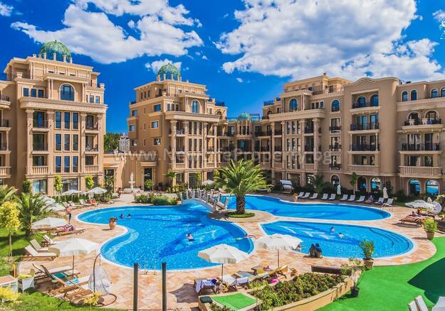 7026 2-к квартира в к-се «Aphrodite Gardens», Солнечный Берег, Болгария!